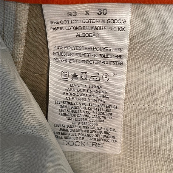 Dockers Easy Khaki D3 Flat Front Pants NWT Casual Career Men’s Size 33 x 30 - Picture 10 of 10